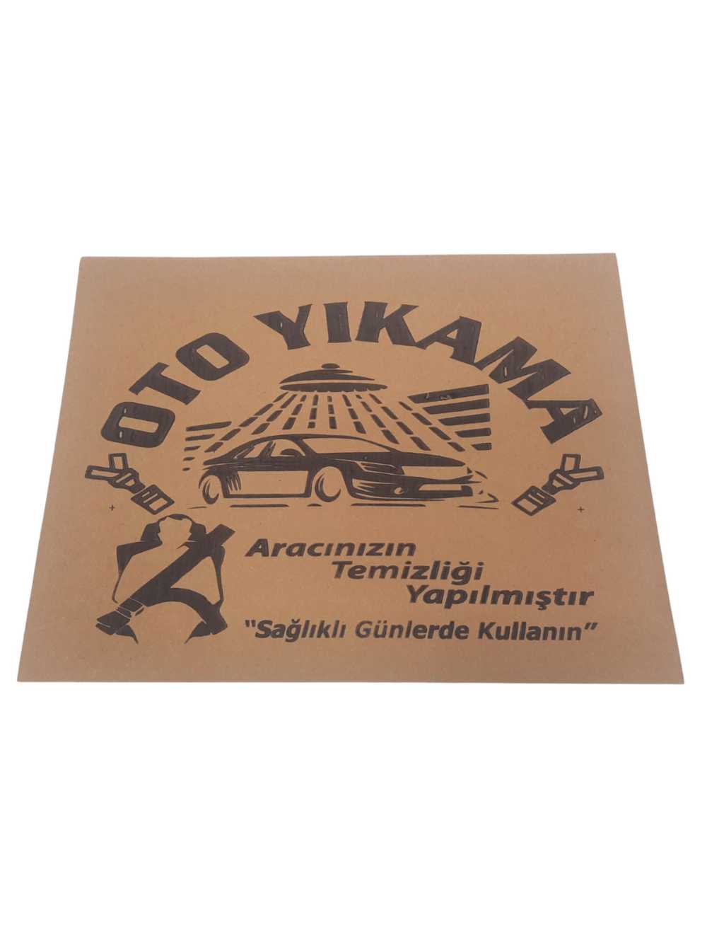 KRAFT BASKILI OTO PASPAS KAĞIDI 135 GRAM