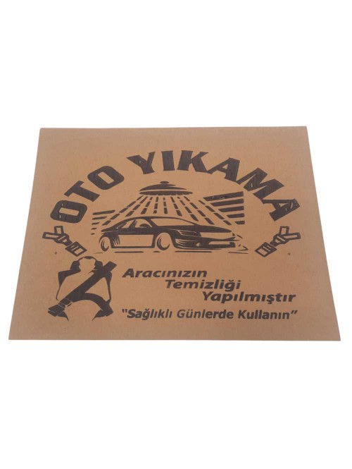 KRAFT BASKILI OTO PASPAS KAĞIDI 135 GRAM