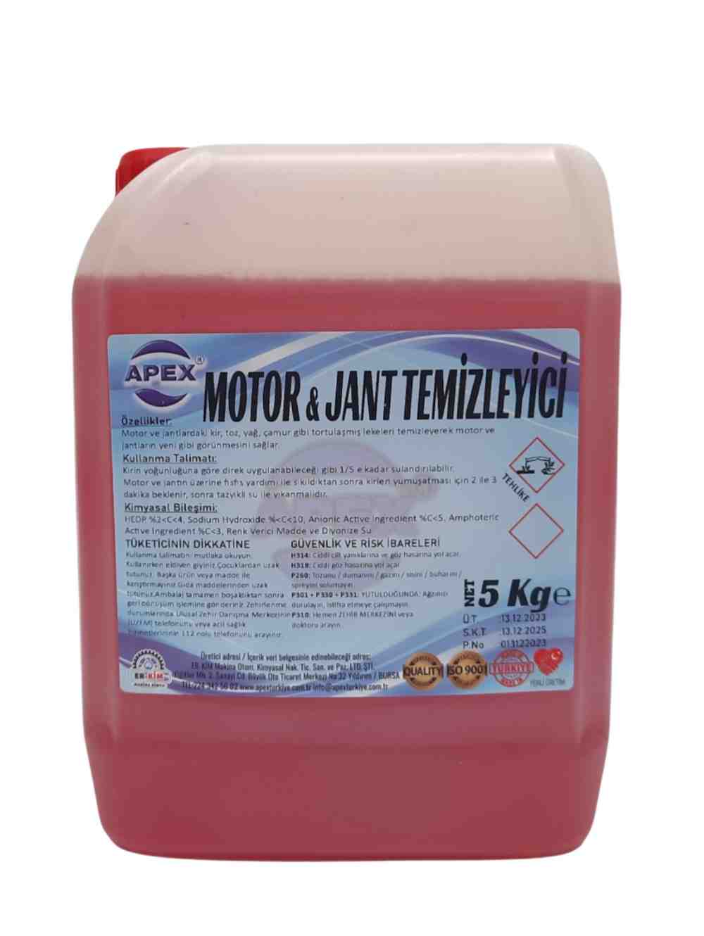 OTO MOTOR VE JANT TEMİZLEYİCİ ÖZEL FORMÜL 5KG
