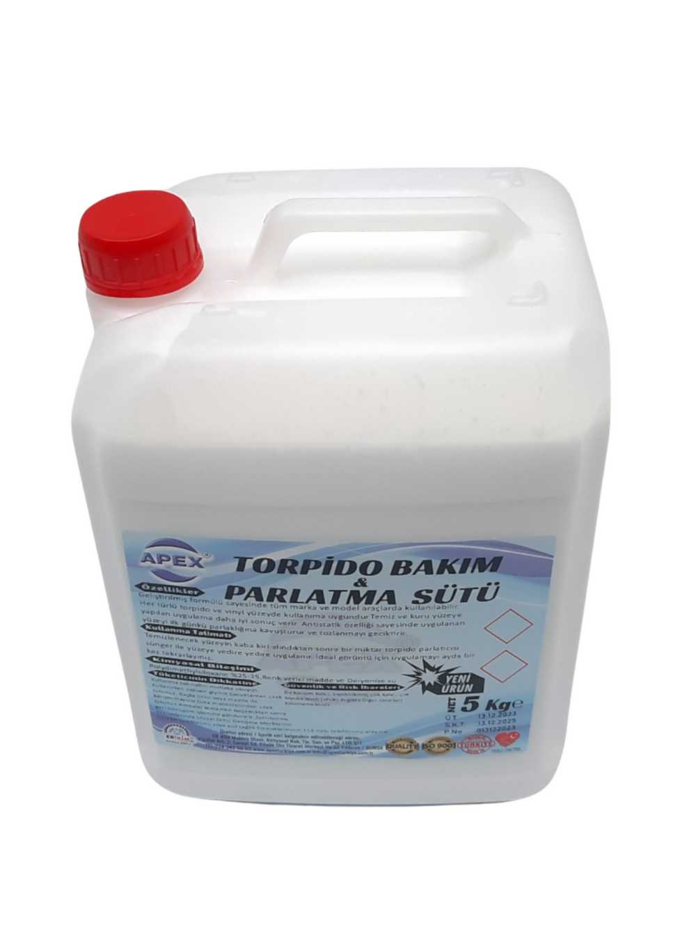 OTO TORPİDO PARLATICI BAKIM SÜTÜ 5 KG