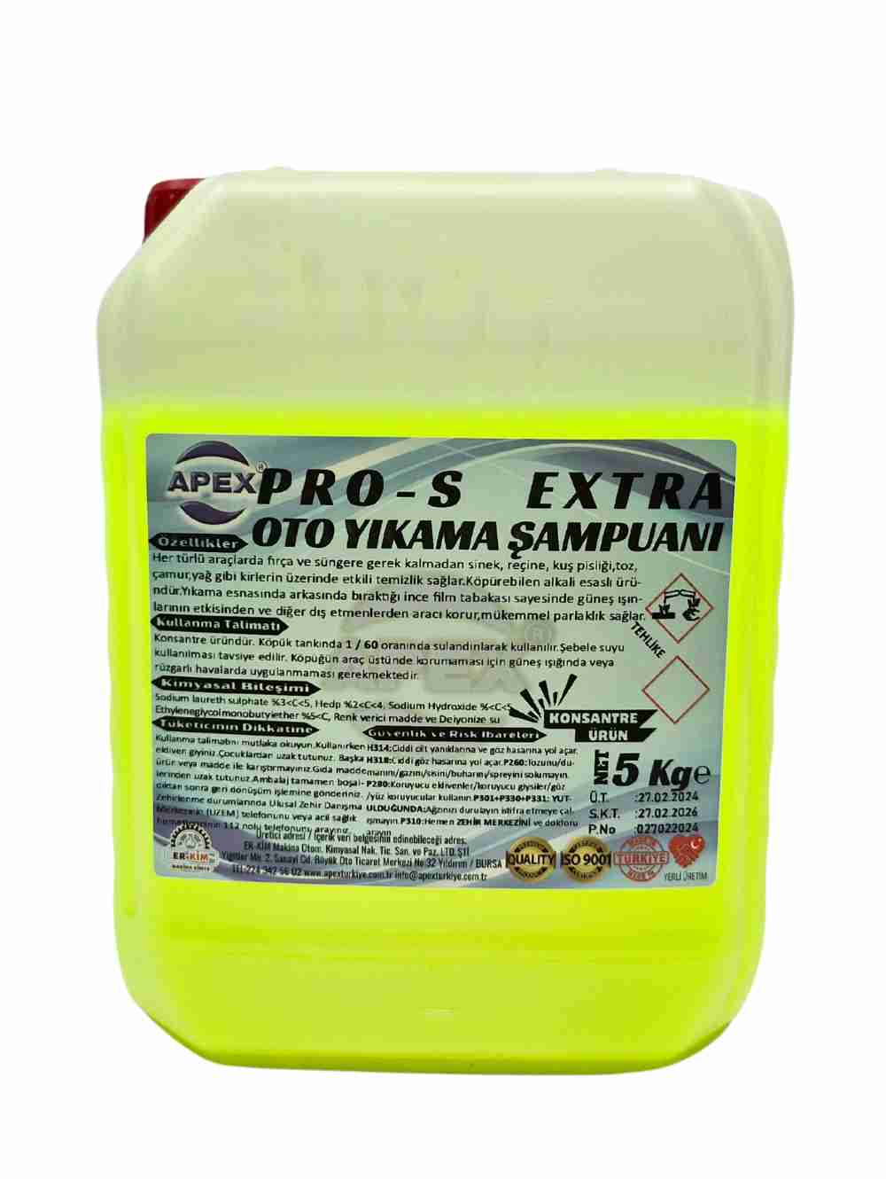 OTO YIKAMA ŞAMPUANI PRO EXTRA 5 KG