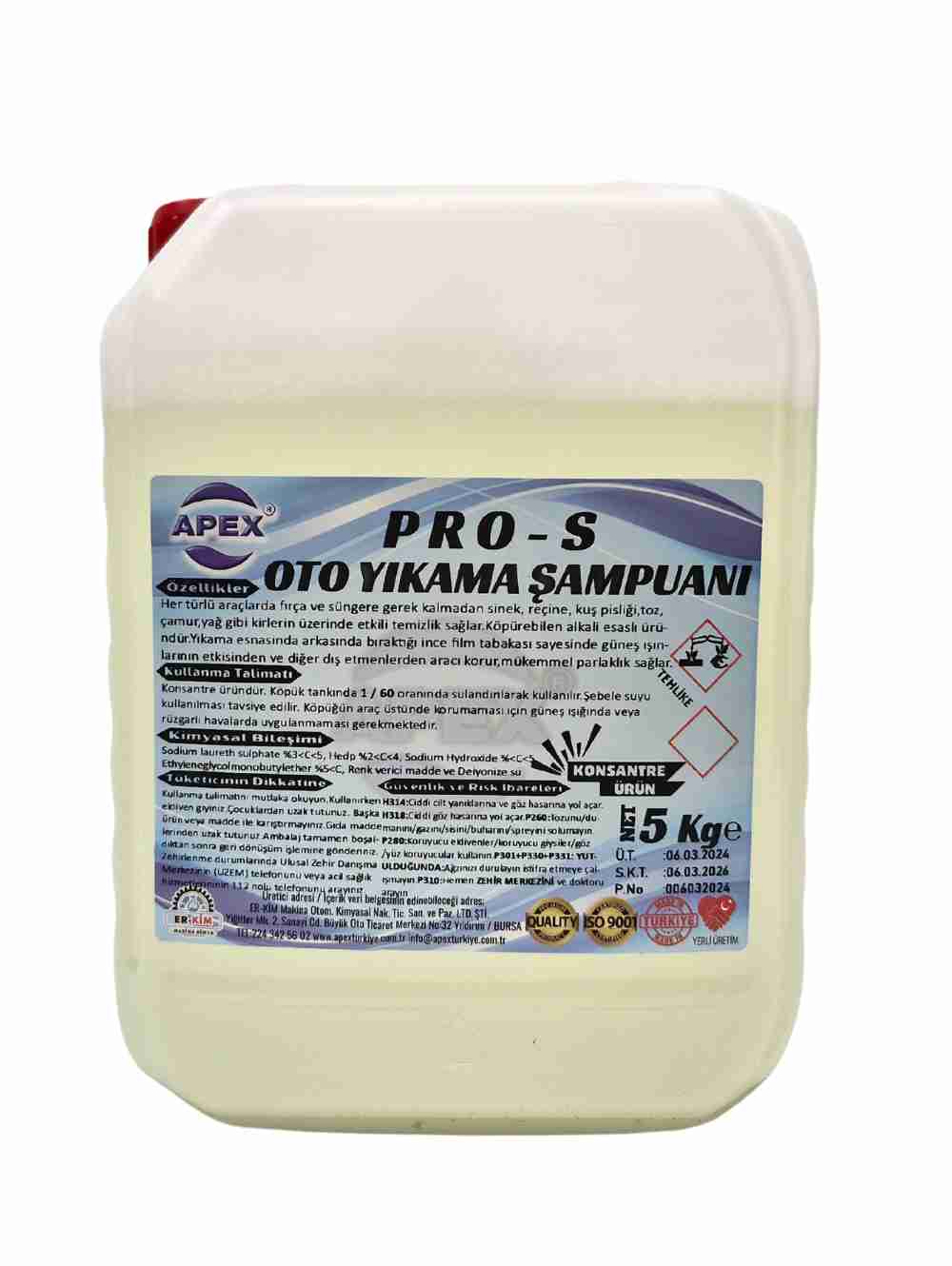 OTO YIKAMA ŞAMPUANI PRO S 5 KG