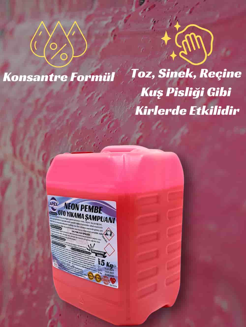 PEMBE RENKLİ OTO YIKAMA KÖPÜĞÜ 5 KG